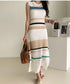 Striped Mesh Dress